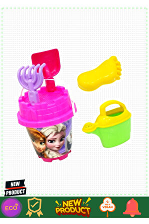 Frozen Orta Boy Kova Seti Kız Erkek Çocuk Oyuncakları Eğitici Oyuncaklar