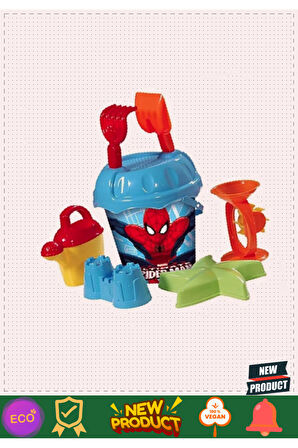 Spidermaning Büyük Kova Set 5 Litre Kız Erkek Çocuk Oyuncakları Eğitici Oyuncaklar