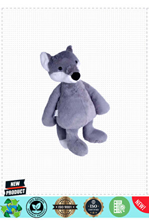 Uyku Arkadaşı Tilki Peluşgri 50cm Kız Erkek Çocuk Oyuncakları Eğitici Oyuncaklar