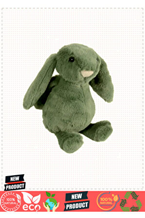 Uyku Arkadaşı Tavşan Peluş Antrasit 34cm Kız Erkek Çocuk Oyuncakları Eğitici Oyuncaklar