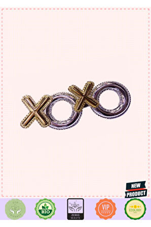 Gümüş Renk Xoxo Yazılı Parti Gözlüğü 17x7cm Kız Erkek Çocuk Oyuncakları Eğitici Oyuncaklar