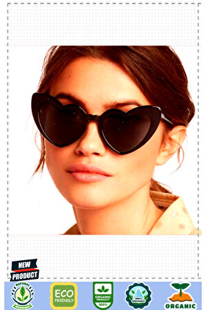 Siyah Renk Kalp Şekilli Parti Gözlüğü 15x5cm Kız Erkek Çocuk Oyuncakları Eğitici Oyuncaklar