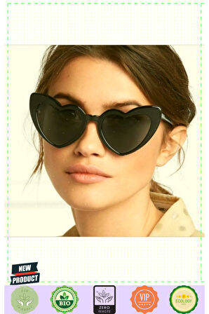 Siyah Renk Kalp Şekilli Parti Gözlüğü 15x5cm Kız Erkek Çocuk Oyuncakları Eğitici Oyuncaklar