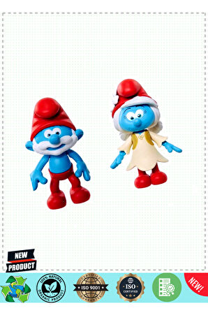 Şirinler 2li Figür Set Asorti Kız Erkek Çocuk Oyuncakları Eğitici Oyuncaklar