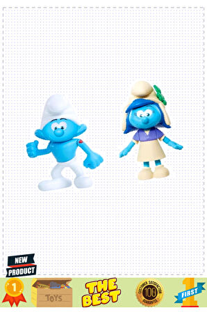 Şirinler 2li Figür Set Asorti Kız Erkek Çocuk Oyuncakları Eğitici Oyuncaklar