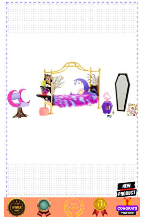 Monsterr High Clawdeen Wolf Yatak Odası Oyun Seti 1 Adet Kız Erkek Çocuk Eğitici Oyuncaklar