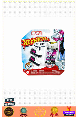 HMY18 Hott Wheelsss Skate Temalı Parmak Kaykay ve Ayakkabı Paketleri 1 Gram Kız Erkek Çocuk Oyuncakl