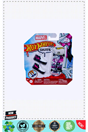 HMY18 Hott Wheelsss Skate Temalı Parmak Kaykay ve Ayakkabı Paketleri 1 Gram Kız Erkek Çocuk Oyuncakl
