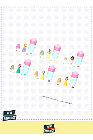 HRN63 Disneyyy Prenses Royal Color Reveal Renk Değiştiren Prenses Bebek 1 Gram Kız Erkek Çocuk Oyunc