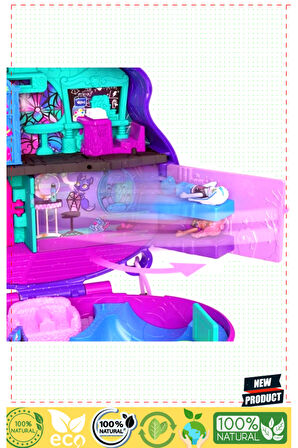 Pollyy Pockett Monsterr High Temalı Kompakt Oyun Seti 5 Litre Kız Erkek Çocuk Oyuncakları Eğitici