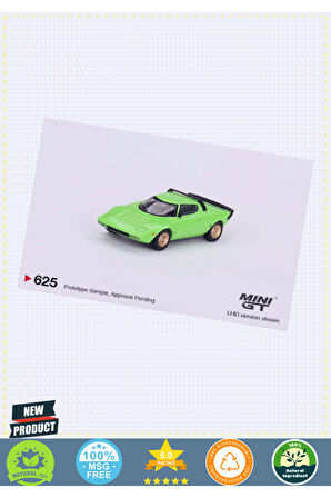 Mini GT 1/64 Lancia Stratos HF Stradale Verde Chiaro 1 Gram Kız Erkek Çocuk Oyuncakları Eğitici Oyun