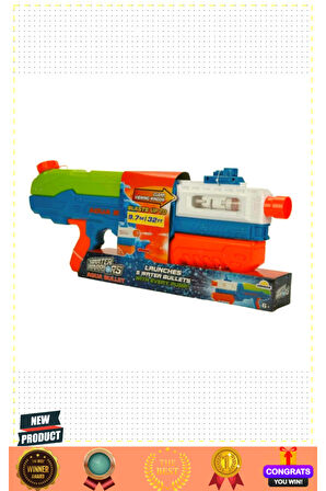 Water Warriors Aqua Bullet Su Tabancası 59cm 5 Litre Kız Erkek Çocuk Oyuncakları Eğitici Oyuncaklar