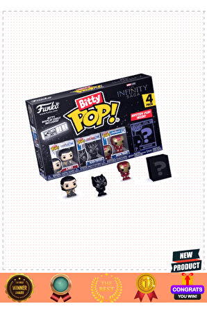 Funko Bitty POP Figür MArveling Loki 4'lü Paket 1 Gram Kız Erkek Çocuk Oyuncakları Eğitici Oyuncakla