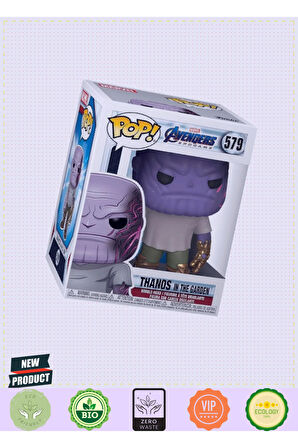 Funko POP Figür MArveling Endgame Thanos in the Garden 1 Gram Kız Erkek Çocuk Oyuncakları Eğitici Oy