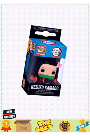 Funko POP Figür Anahtarlık Demon Slayer Nezuko Kamado 1 Gram Kız Erkek Çocuk Oyuncakları Eğitici Oyu