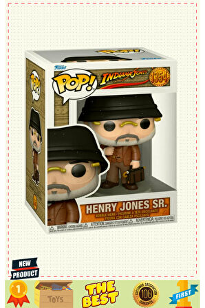 Funko Pop Figür Movies Indiana Jones Raiders Of The Lost Ark Henry Jones Sr. 5 Litre Kız Erkek Çocuk