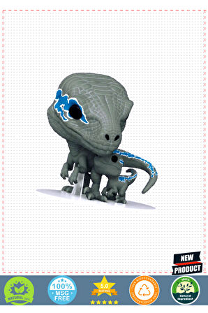 Funko POP Movies Jurassicc Worlddd 3 Dominion Velociraptors Blue & Beta 1 Gram Kız Erkek Çocuk Oyunc