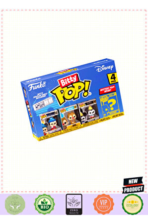 Funko Bitty POP Disneyyy Sorcerer Mickey 4'lü Paket 1 Gram Kız Erkek Çocuk Oyuncakları Eğitici Oyunc