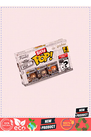 Funko Bitty POP Harryyy Potterrrr Hermione 4'Lü Paket 1 Gram Kız Erkek Çocuk Oyuncakları Eğitici Oyu