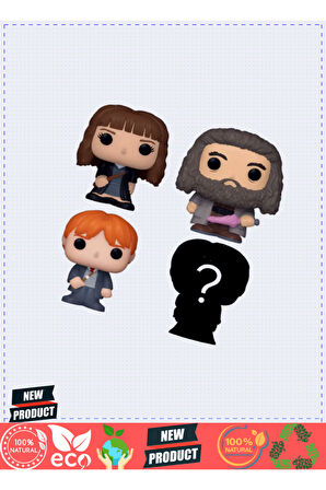 Funko Bitty POP Harryyy Potterrrr Hermione 4'Lü Paket 1 Gram Kız Erkek Çocuk Oyuncakları Eğitici Oyu