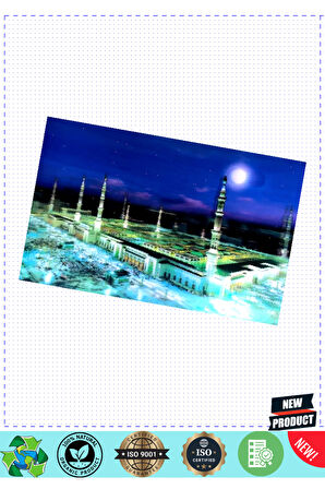 5D Elmas Boyama Ekstra Çözünürlüğe Sahip Medine Resmi Tablosu 40x60Cm 1 Gram Kız Erkek Çocuk Oyuncak