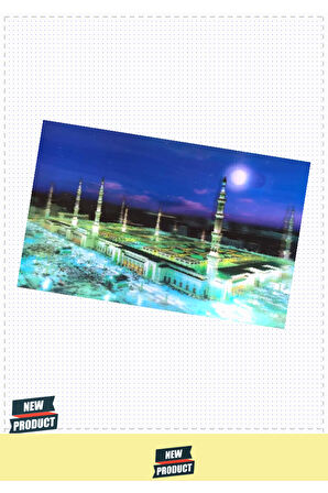 5D Elmas Boyama Ekstra Çözünürlüğe Sahip Medine Resmi Tablosu 40x60Cm 1 Gram Kız Erkek Çocuk Oyuncak