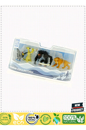 Ice Age-buz Devri 4 4’lü Figür Set 8cm 5 Litre Kız Erkek Çocuk Oyuncakları Eğitici Oyuncaklar