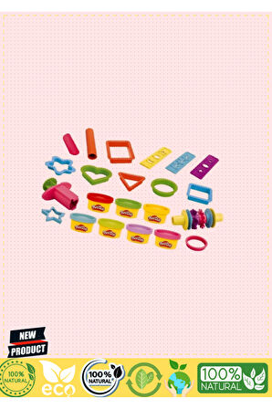 F7384 Play-Doh Creations Hayal Gücü Şekilleri Seti +3 yaş 1 Gram Kız Erkek Çocuk Oyuncakları Eğitici