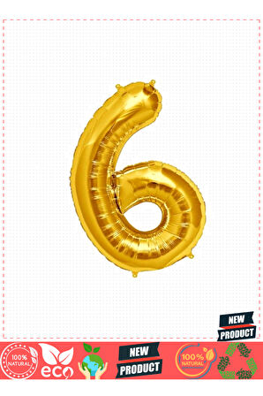 Şekilli Supershape Gold Rakam Folyo Balon 6 Numara 1 Gram Kız Erkek Çocuk Oyuncakları Eğitici Oyunca