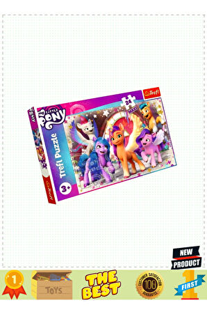 PUZZLE-14338 Myyy Littleee Ponyyyy 24 Parça Maxi Çocuk Puzzle 1 Gram Kız Erkek Çocuk Oyuncakları Eği