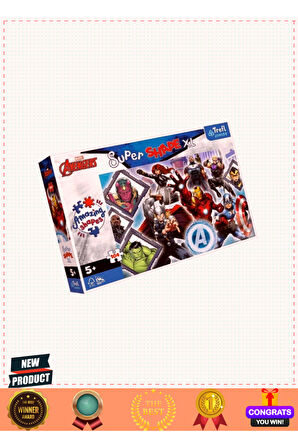 PUZZLE-50018 The Avengersing 104 Parça Çocuk Puzzle 1 Gram Kız Erkek Çocuk Oyuncakları Eğitici Oyunc