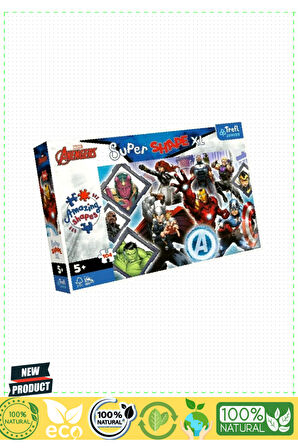 PUZZLE-50018 The Avengersing 104 Parça Çocuk Puzzle 1 Gram Kız Erkek Çocuk Oyuncakları Eğitici Oyunc