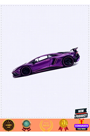 Jada 1:24 Pink Slips Lamborghini Aventador SV Model Araba 1 Gram Kız Erkek Çocuk Oyuncakları Eğitici