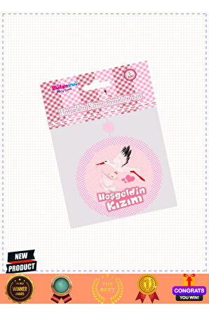 Hoşgeldin Kızım Yazılı Baby Shower Partisi Asmalı İp Süs 3 Adet 1 Gram Kız Erkek Çocuk Oyuncakları E