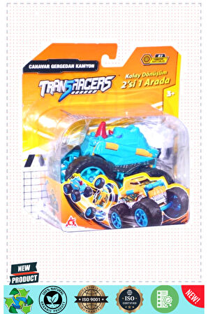 463875-A1 Mega, Transracers Monster Araçlar, +3 yaş 1 Gram Kız Erkek Çocuk Oyuncakları Eğitici Oyunc
