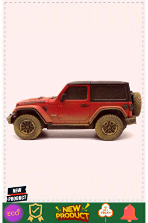 32021 Kumandalı Jeep Wrangler Rubicon Muddy 1:24 1 Gram Kız Erkek Çocuk Oyuncakları Eğitici Oyuncakl
