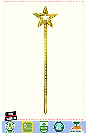 Altın Renk Yıldız Peri Asası Peri Değneği 34Cm 1 Gram 1 Gram Kız Erkek Çocuk Oyuncakları Eğitici Oyu