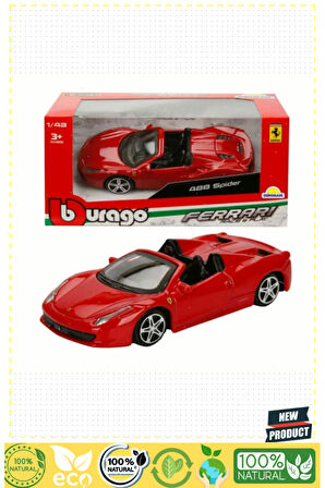 Bburagoo 1:43 Ferrari Model Araçlar 5 Litre Kız Erkek Çocuk Oyuncakları Eğitici Oyuncaklar