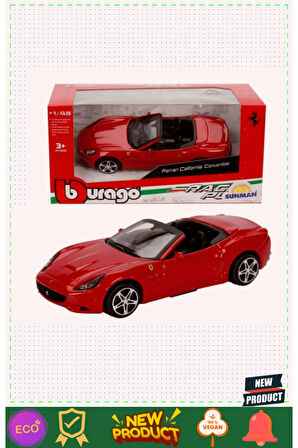 Bburagoo 1:43 Ferrari Model Araçlar 5 Litre Kız Erkek Çocuk Oyuncakları Eğitici Oyuncaklar