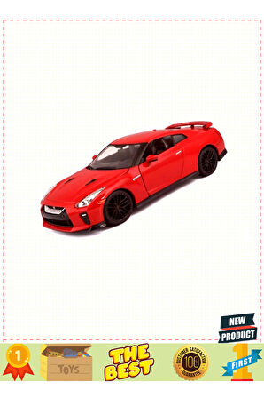 Bburagoo 1:24 Nissan Gt-r 2017 Model Araba 5 Litre Kız Erkek Çocuk Oyuncakları Eğitici Oyuncaklar