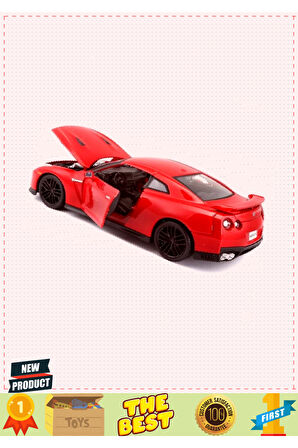 Bburagoo 1:24 Nissan Gt-r 2017 Model Araba 5 Litre Kız Erkek Çocuk Oyuncakları Eğitici Oyuncaklar
