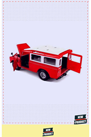 BBuragoo 1:24 Land Rover Series II Model Araba 1 Gram Kız Erkek Çocuk Oyuncakları Eğitici Oyuncaklar