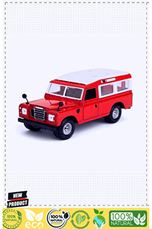 BBuragoo 1:24 Land Rover Series II Model Araba 1 Gram Kız Erkek Çocuk Oyuncakları Eğitici Oyuncaklar