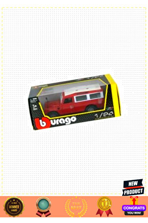 BBuragoo 1:24 Land Rover Series II Model Araba 1 Gram Kız Erkek Çocuk Oyuncakları Eğitici Oyuncaklar