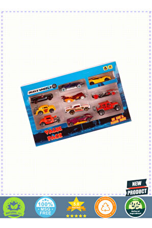 2627 10'lu Metal Araba 5 Litre Kız Erkek Çocuk Oyuncakları Eğitici Oyuncaklar