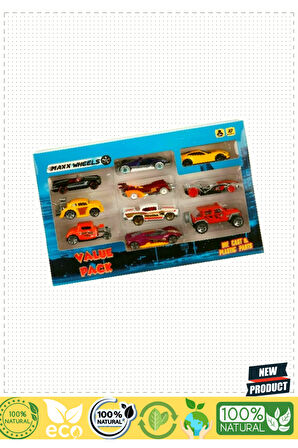 2627 10'lu Metal Araba 5 Litre Kız Erkek Çocuk Oyuncakları Eğitici Oyuncaklar