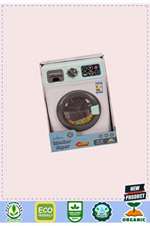 3009 Hommy Sesli ve Işıklı Yeşil Çamaşır Makinesi 1 Gram Kız Erkek Çocuk Oyuncakları Eğitici Oyuncak