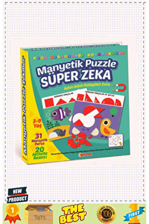 1536 DıyToy Manyetik Puzzle-Super Zeka / 31 Parça Puzzle / 3-9 yaş 1 Gram Kız Erkek Çocuk Oyuncaklar