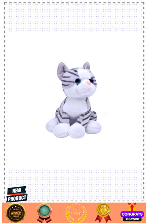 1164 Peluş Kedi 25cm 5 Litre Kız Erkek Çocuk Oyuncakları Eğitici Oyuncaklar