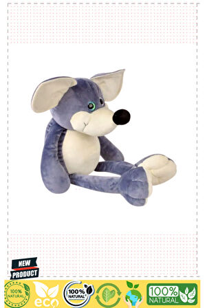 3010 Oturan Fare 50x27cm -gri 5 Litre Kız Erkek Çocuk Oyuncakları Eğitici Oyuncaklar